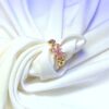 Blush Butterfly Ring by Glimzzy – elegant butterfly-inspired artificial ring with a delicate blush finish for women
