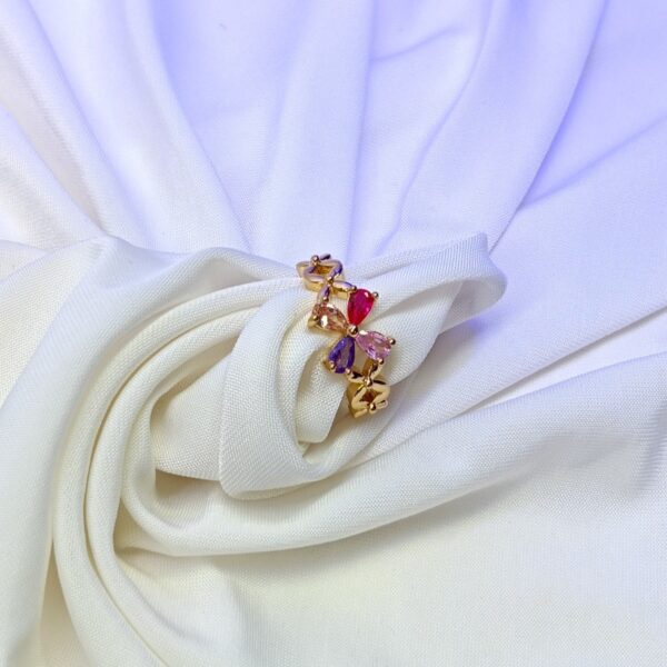Glimzzy Ruby Bloom Ring