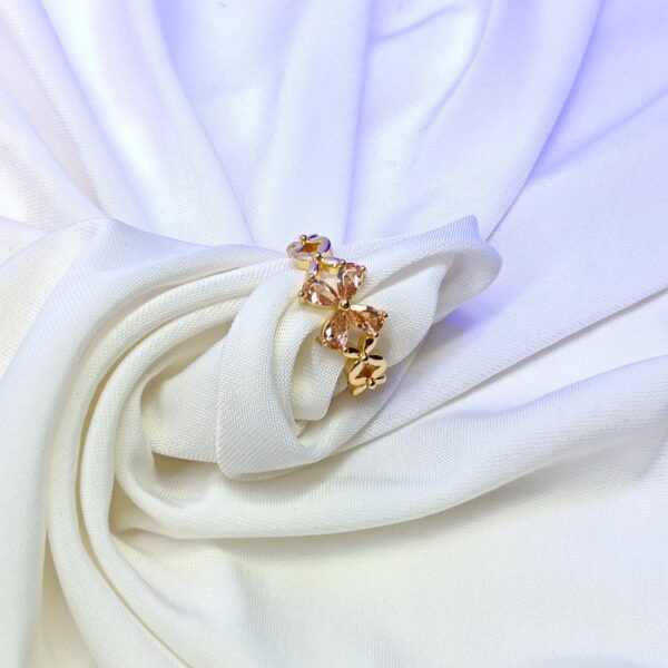 Glimzzy Ruby Bloom Ring