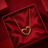 Glimzzy – viral heart shape anti-tarnish pendant showcasing timeless elegance and modern jewellery design